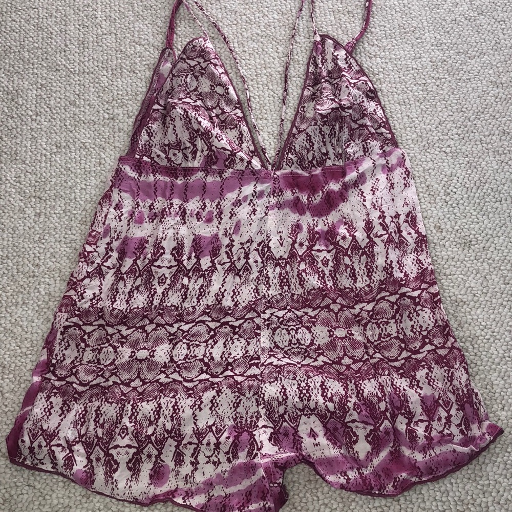 Asos Pink Snake Skin Cover Up